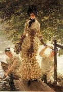 James Tissot On the Thames oil painting